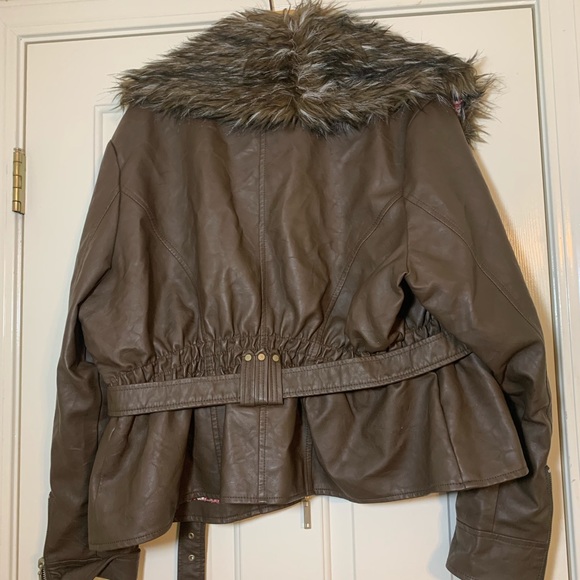 Jou Jou Faux Fur Jacket (removable fur) - Picture 3 of 8